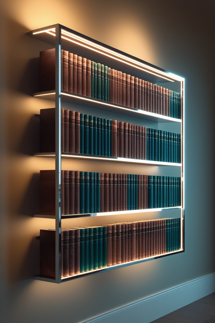Smartwater Led Bookcase Rack Floating Bookshelves You Can build yourself - Lifeverse - Lifestyle Blog