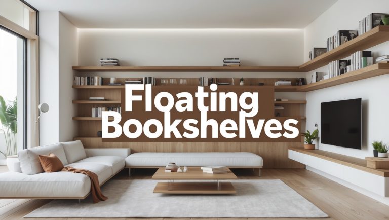 Floating Bookshelves You Can build yourself