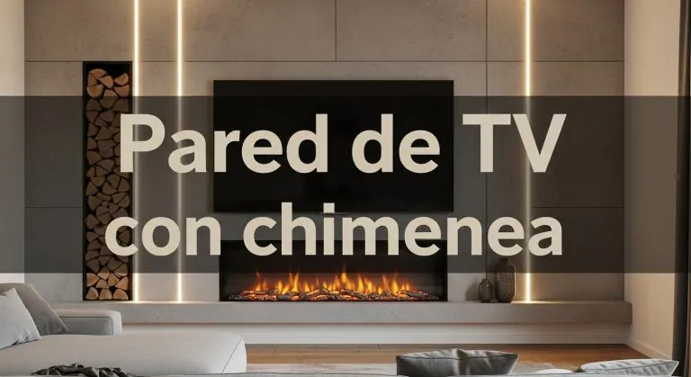 Ideas para la pared de TV con chimenea para una sala de estar elegante