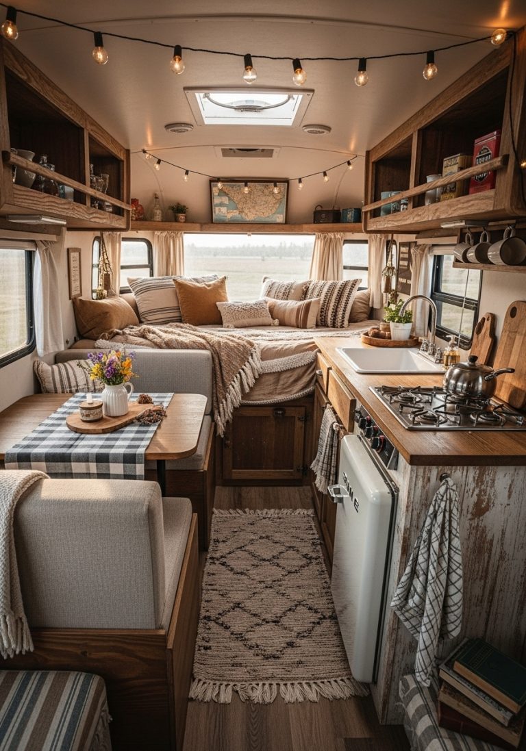 Rustic Camper Interior Ideas