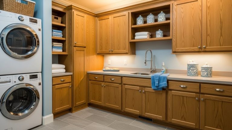 Stylish and Functional Laundry Room Cabinets