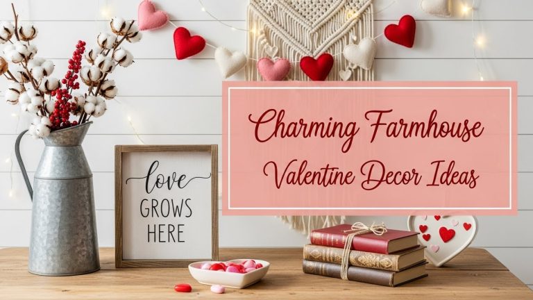 Charming Farmhouse Valentine Decor Ideas