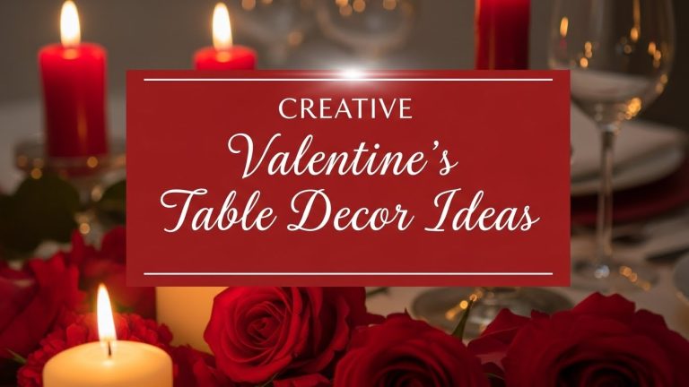 Creative Valentine’s Table Decor Ideas