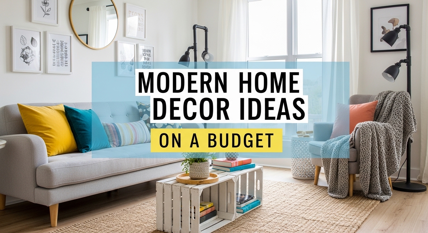 modern home decor ideas on a budget