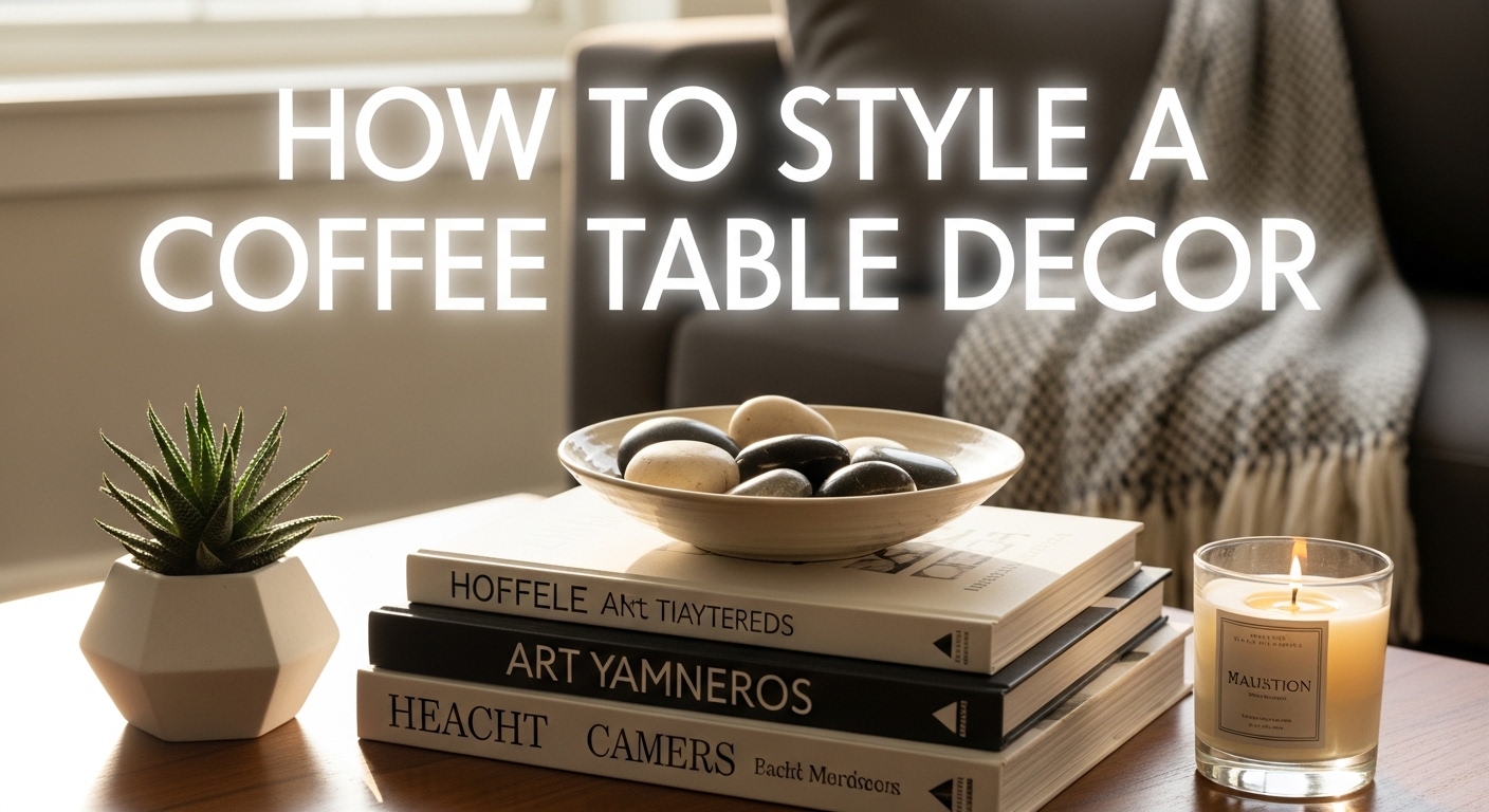 how to style a coffee table decor