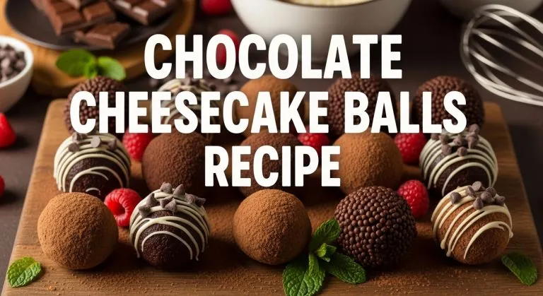 No Bake Chocolate Cheesecake Balls Recipe