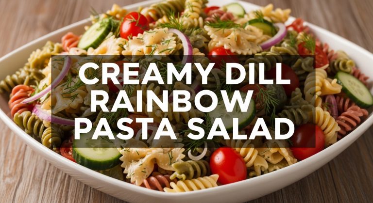 Creamy Dill Rainbow Pasta Salad Recipe