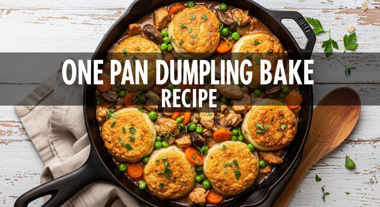 One Pan Chicken and Vegetable Dumpling Bake