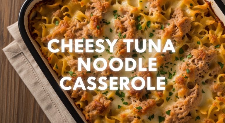 Cheesy Tuna Noodle Casserole Recipe