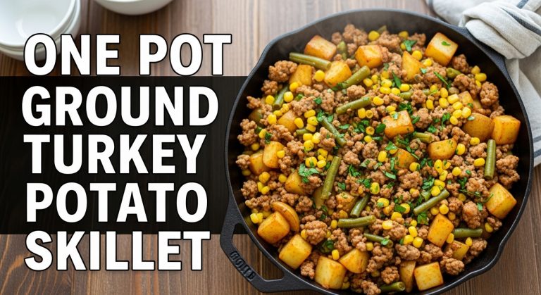 One Pot Ground Turkey and Potato Skillet