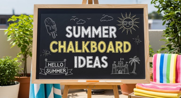 Fun Summer Chalkboard Ideas to Brighten Your Decor
