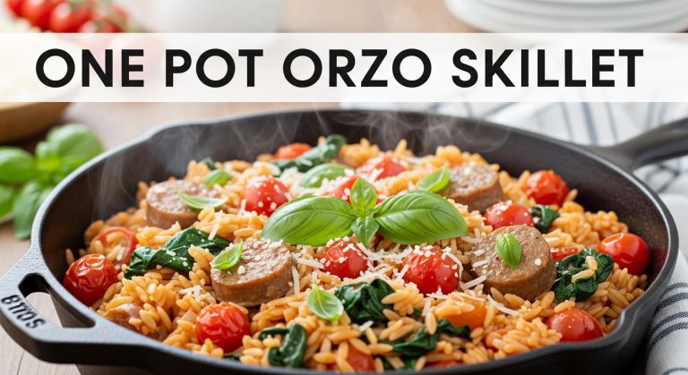 One Pot Orzo Skillet Recipe