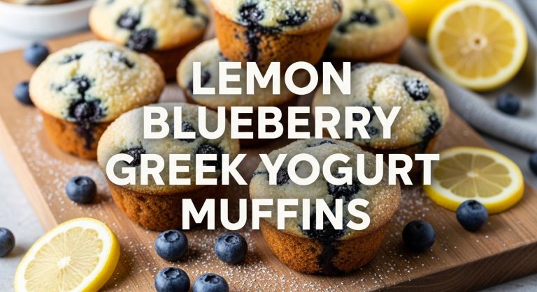 Lemon Blueberry Greek Yogurt Muffins Recipe