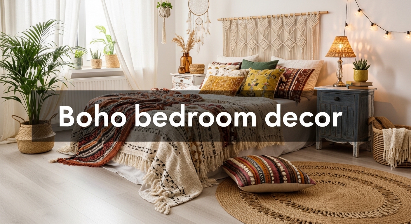 Boho bedroom decor