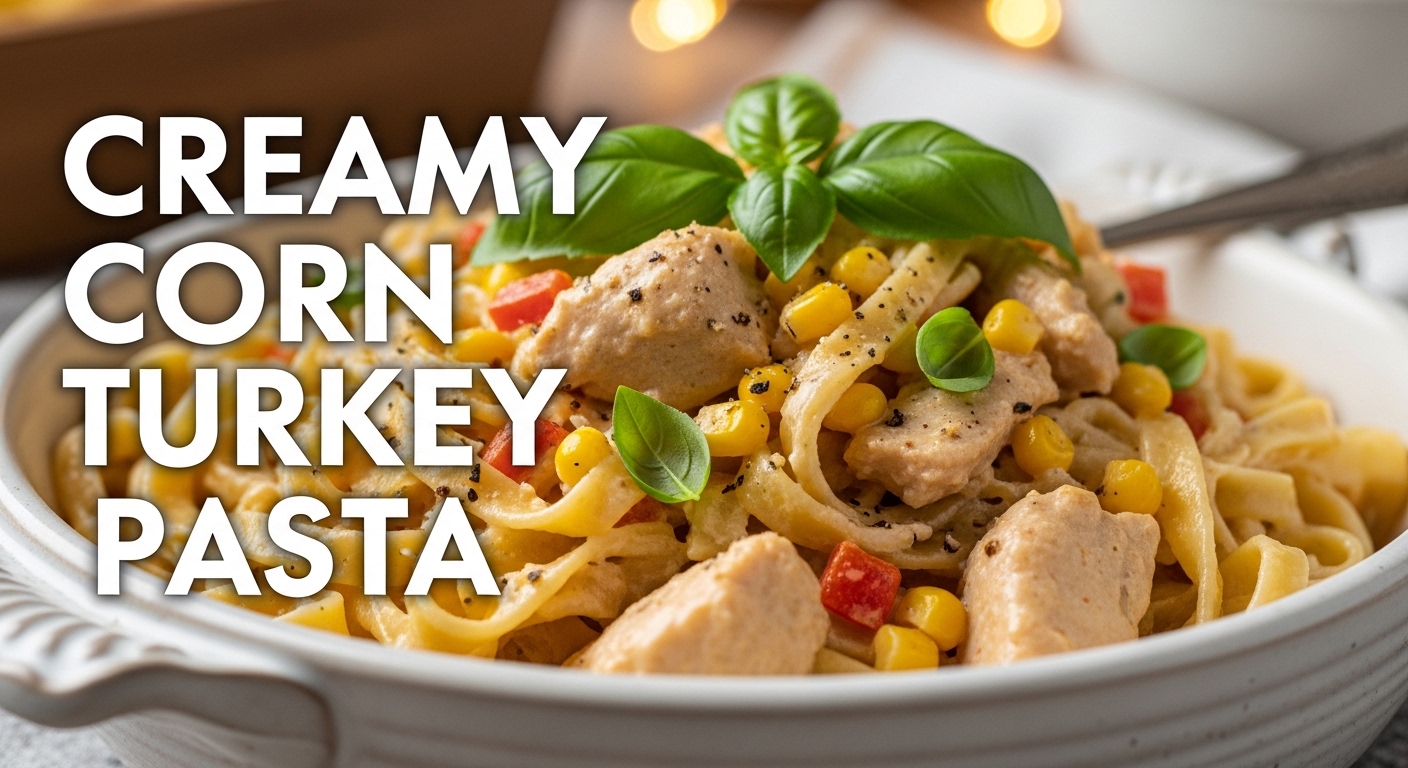 Creamy Corn Turkey Pasta