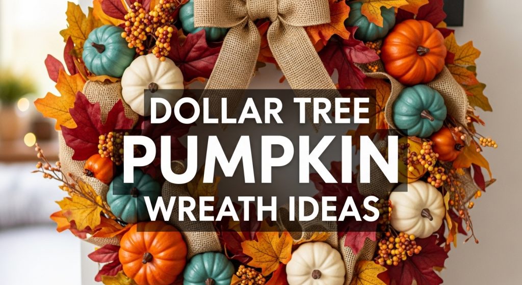 Dollar Tree Pumpkin Wreath Ideas