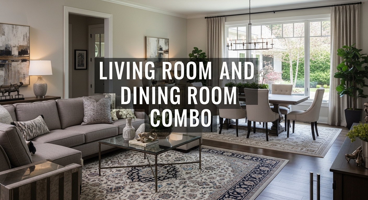 Living room and dining room combo