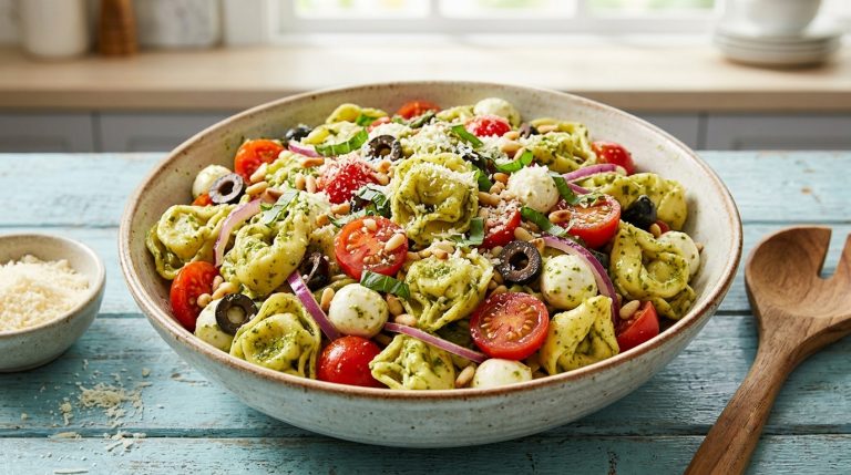 Pesto Tortellini Pasta Salad Recipe