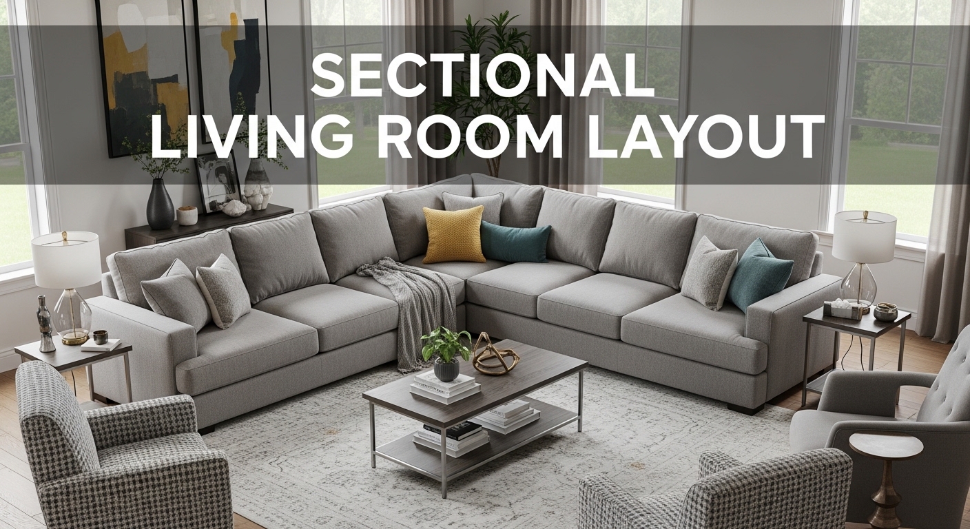 Sectional living room layout