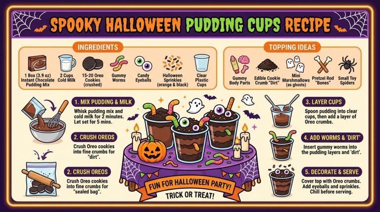 Spooky Halloween Pudding Cups Recipe