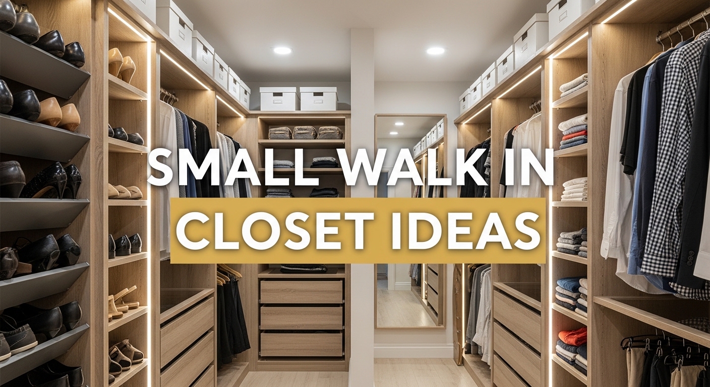 small walk in closet ideas