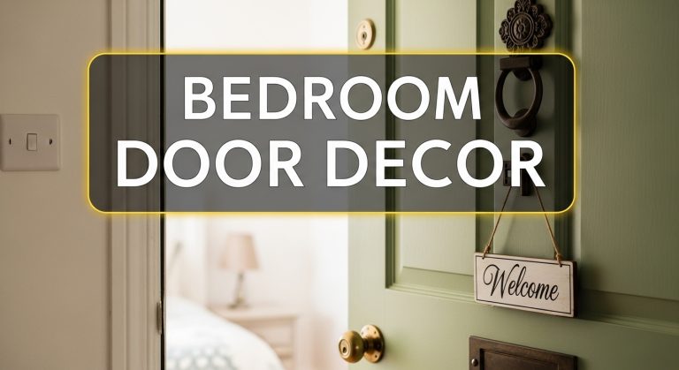 bedroom door decor
