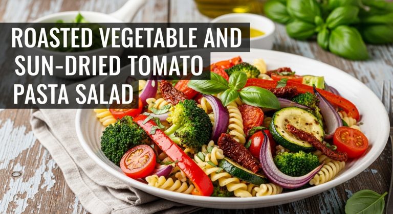 Roasted Vegetable and Sun-Dried Tomato Pasta Salad