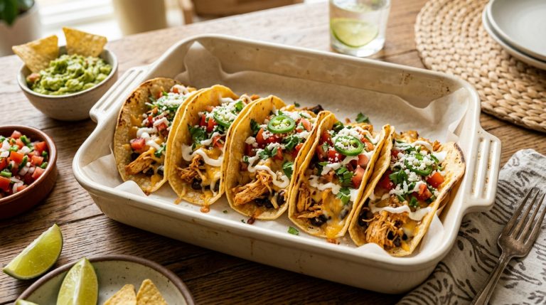 Oven Baked Chicken Tacos Recipe