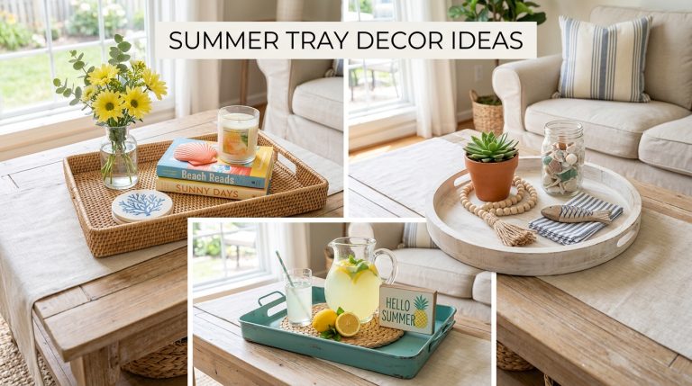 Summer Tray Decor Ideas That Instantly Brighten Your Space