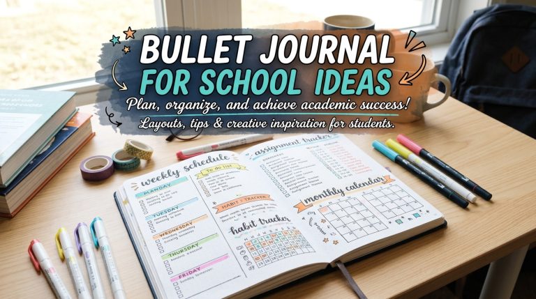 Bullet Journal for School Ideas That Make Student Life Easier and More Fun