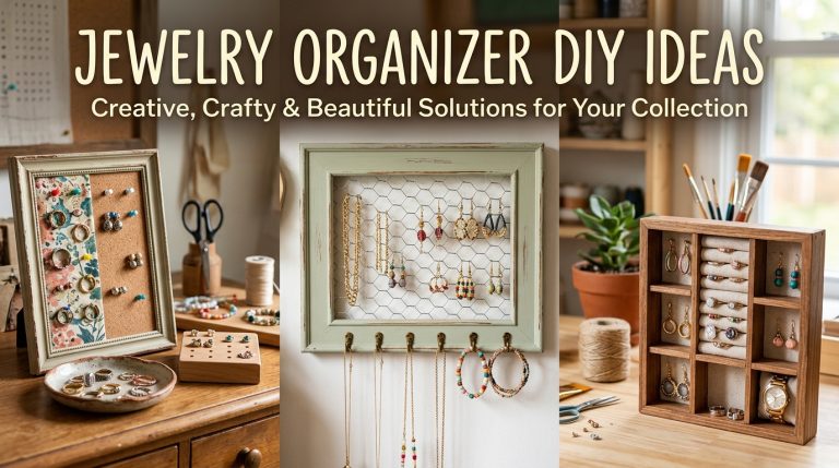Jewelry Organizer DIY Ideas You’ll Love Making